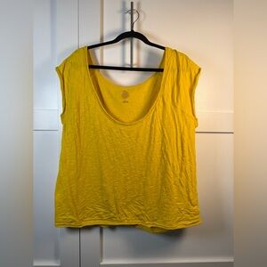Anthropologie daily practice Yellow Women's Top-raw hem